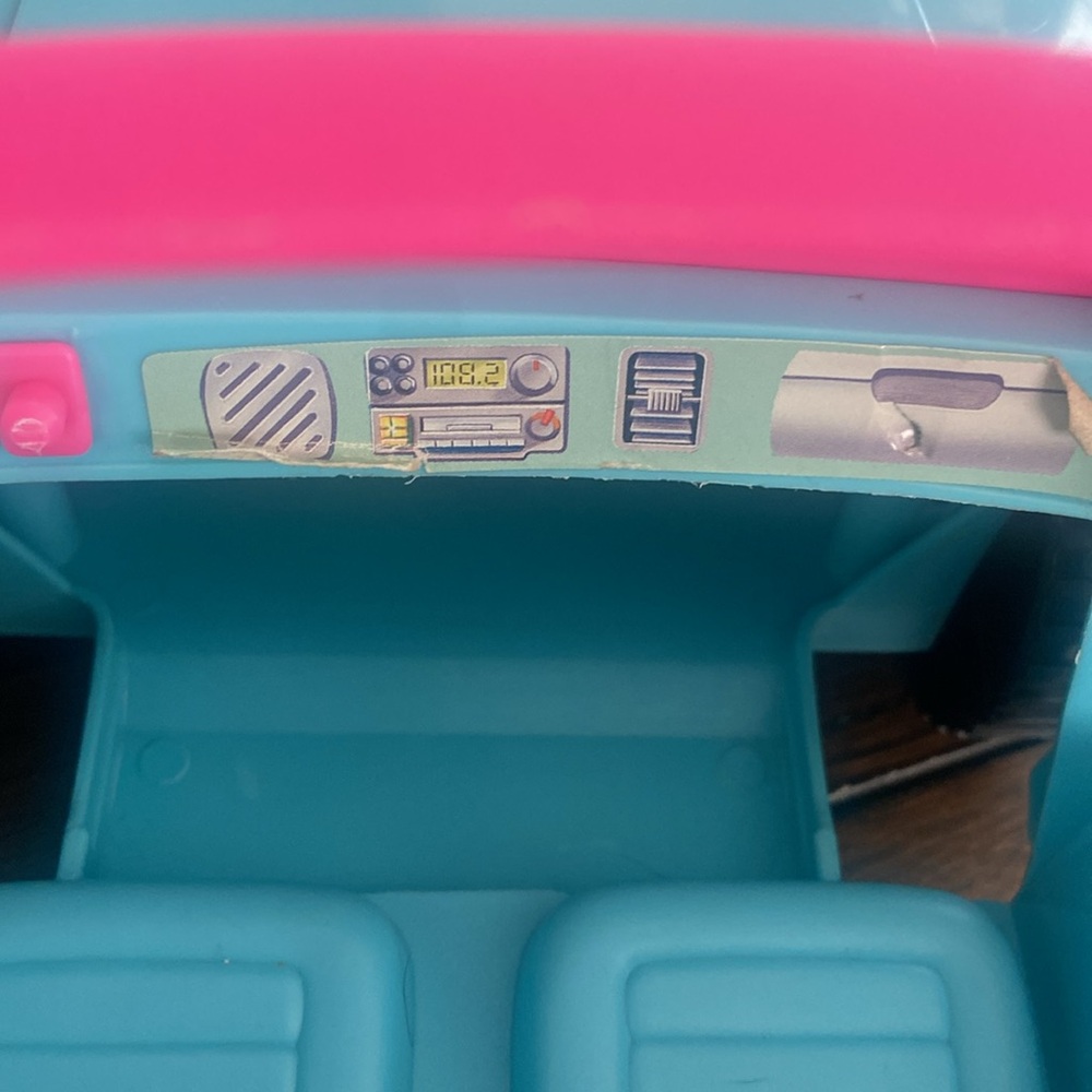 Vtg 1994 Barbie Jeep 4x4 Beach Cruiser Dune Buggy Blue Pink Truck Vehicle Car - Picture 14 of 14
